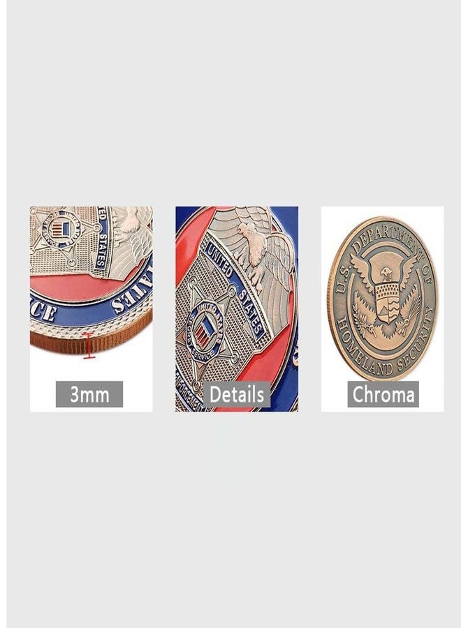 Glamtune US Homeland Security Challenge Coin Law Enforcement Department Coin - Image 5